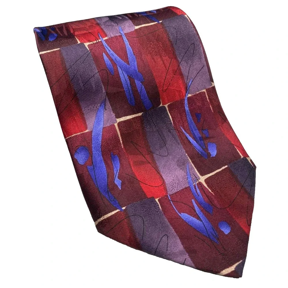 Vintage Jerry Garcia neck tie Wetlands I Collection Thirty 100% silk preppy